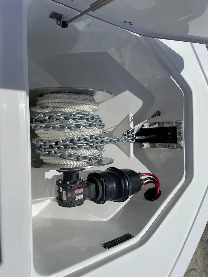 Slide: The Image of Anchor storage compartment of 2025 Sea Pro 292 Offshore boat. - 23