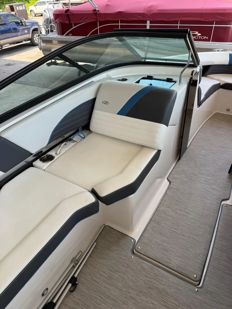 Slide: The Image of 2017 Regal 2300 RX Surf boat interior with sleek seating and modern design. - 10