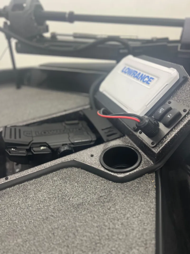 Slide: The Image of 2024 Ranger RT188P boat dashboard with Lowrance electronics and control panel. - 8