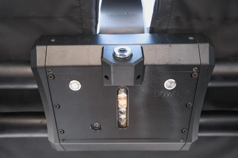 Slide: The Image of 2019 Supra SE450 component with black casing and visible screws. - 34