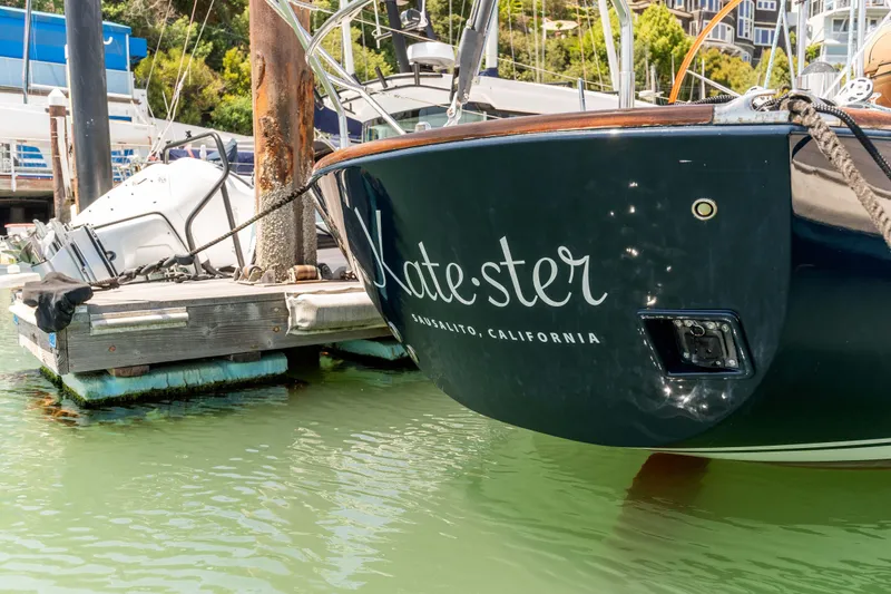 Slide: The Image of 2008 Sabre Spirit sailboat docked in Sausalito, California marina. - 38