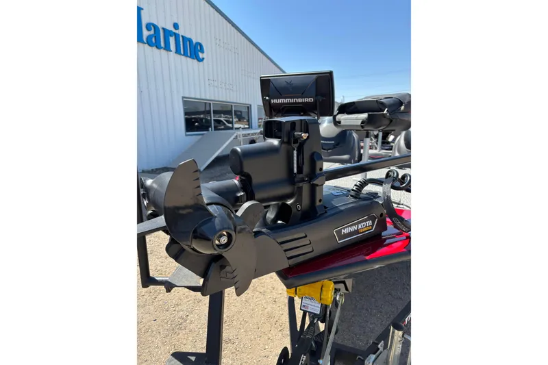 Slide: The Image of 2021 Tracker Pro Team 175 TX with Minn Kota trolling motor and Humminbird fish finder. - 15