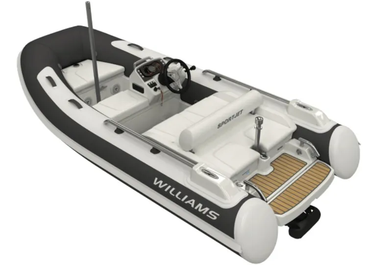 Slide: The Image of 2025 Williams Jet Tenders Sportjet 345, sleek design, luxury tender boat. - 0
