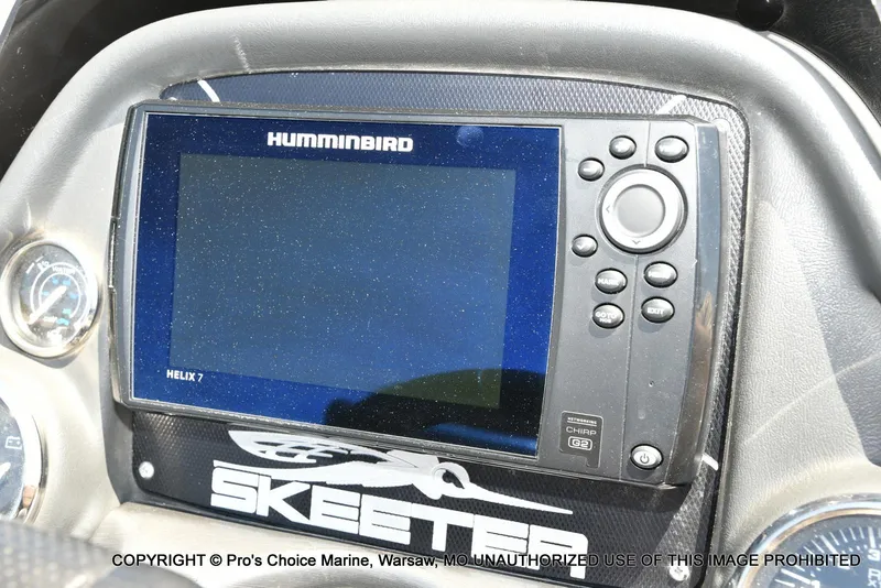 Slide: The Image of Helix 7 fish finder on 2013 Skeeter ZX200 dashboard. - 5