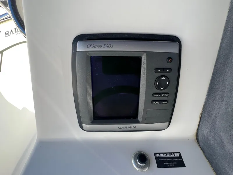 Slide: The Image of Garmin GPSmap 540s on 2008 Boston Whaler 210 Dauntless boat dashboard. - 12