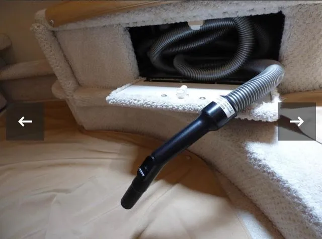 Slide: The Image of Vacuum hose in a 1999 Sea Ray 380 Sundancer boat interior. - 20
