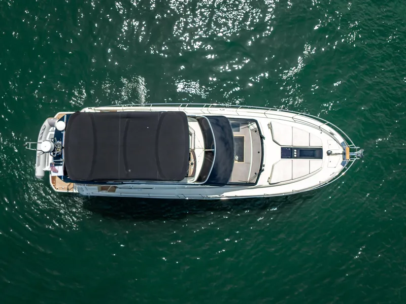 Slide: The Image of Overhead view of 2015 Beneteau Monte Carlo 5 yacht on water. - 19