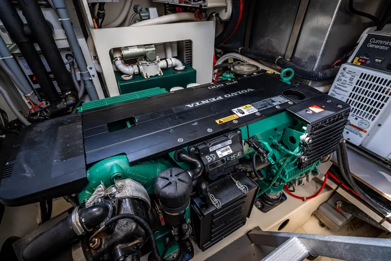 Slide: The Image of Engine room of 2015 Beneteau Monte Carlo 5 yacht with Volvo Penta engine. - 34
