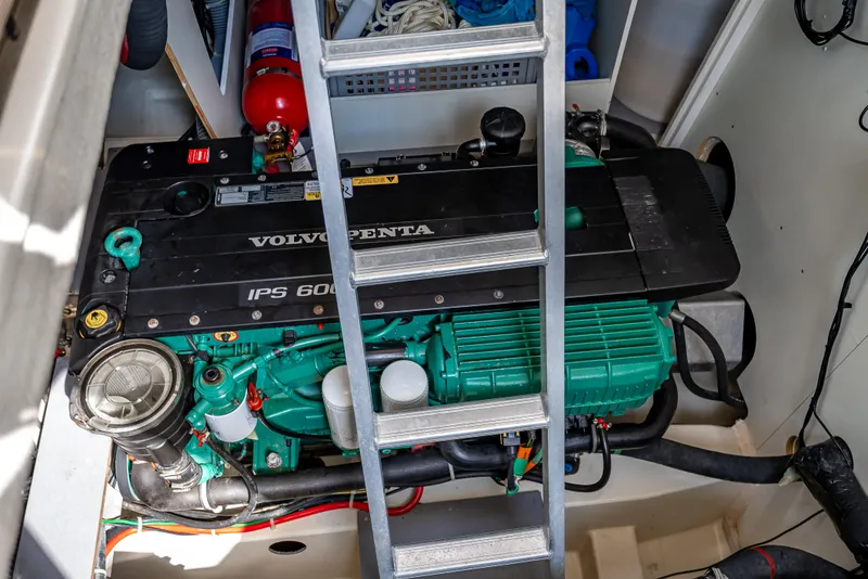 Slide: The Image of Engine room of 2015 Beneteau Monte Carlo 5 with Volvo Penta IPS 600 engine. - 36