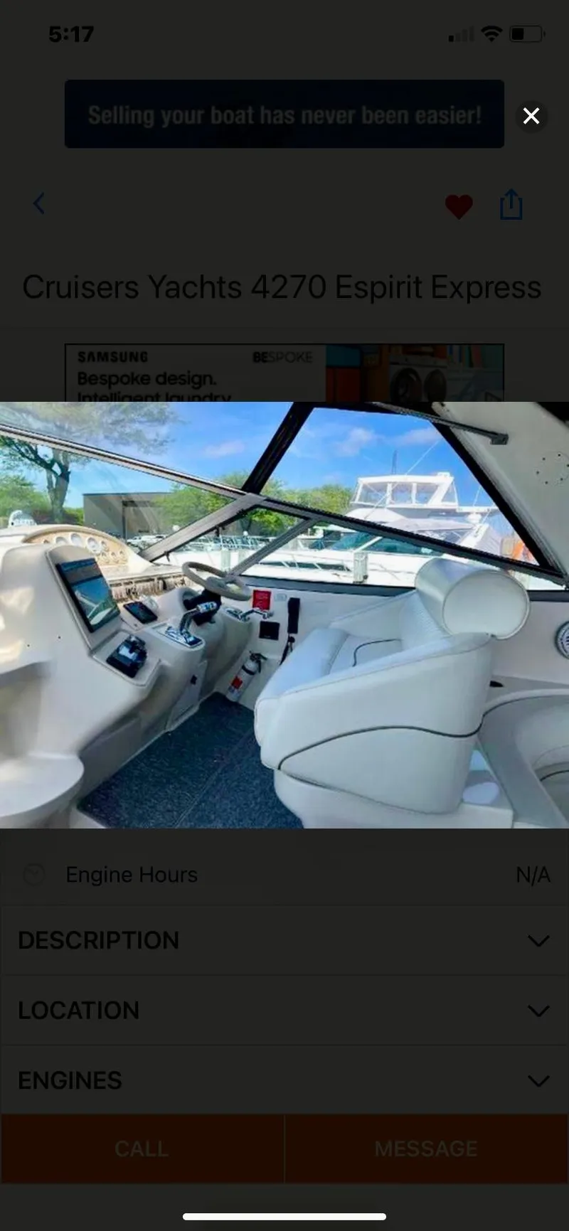 Slide: The Image of Cruisers Yachts 4270 Esprit 1997 - 10