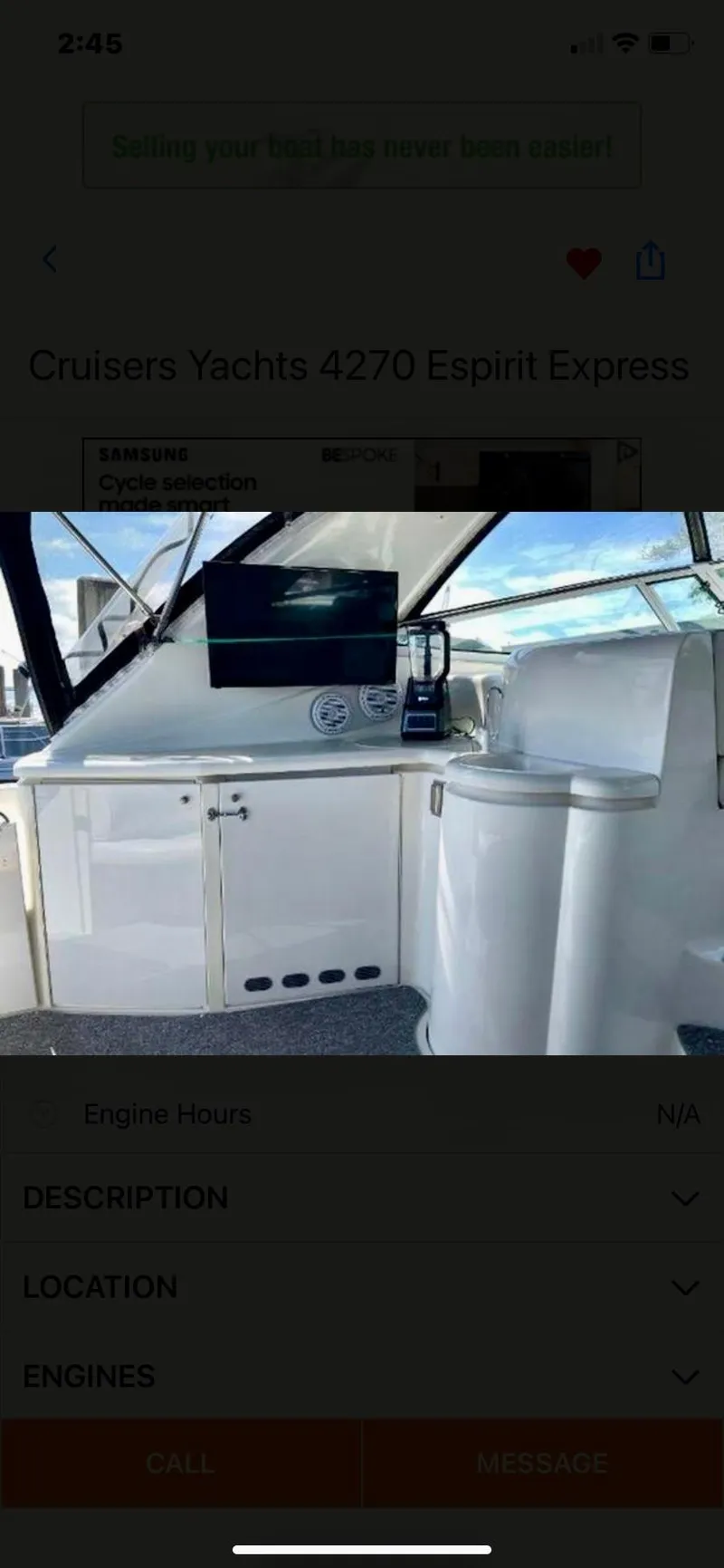 Slide: The Image of Cruisers Yachts 4270 Esprit 1997 - 3