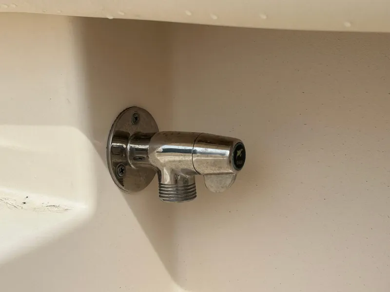 Slide: The Image of Stainless steel fitting on 2022 Grady-White Freedom 215 boat. - 26