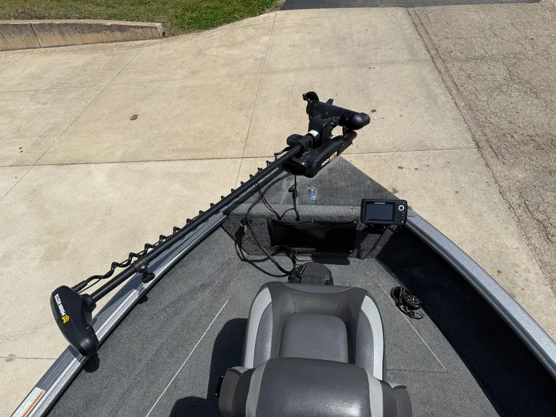 Slide: The Image of 2018 Lund 1675 Impact Sport boat with trolling motor and navigation system. - 11