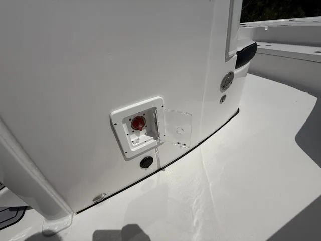 Slide: The Image of 2024 Tidewater 2410 Bay Max boat deck with open access panel. - 36