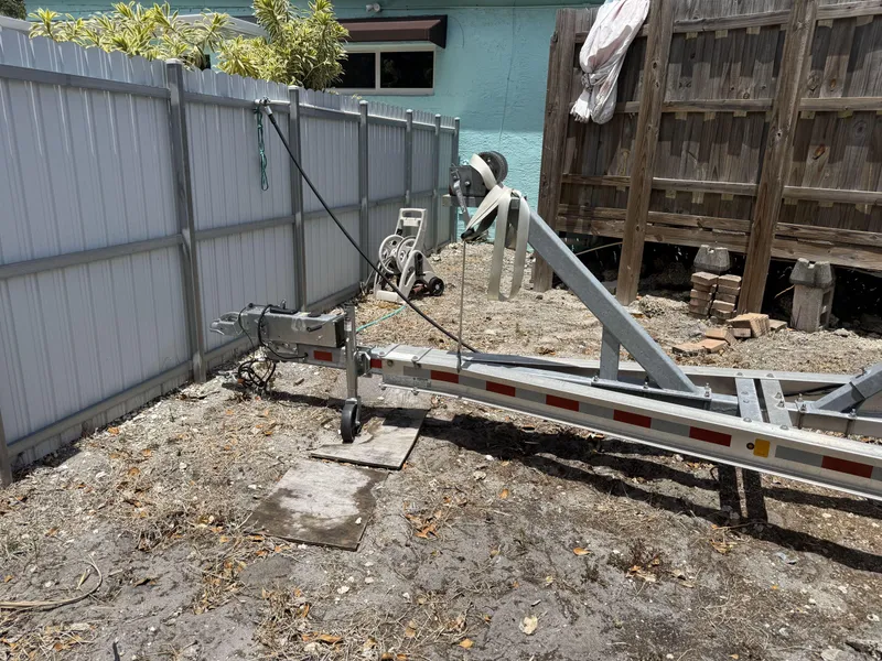 Slide: The Image of Boat trailer parked in yard, suitable for Jeanneau NC795 S2, 2021 model. - 14