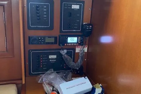 Slide: The Image of Control panel of 2006 Beneteau Oceanis Clipper 323 sailboat interior. - 8