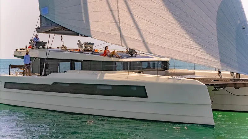 Slide: The Image of Luxury McConaghy MC75 yacht sailing on the ocean, 2026 model. - 3