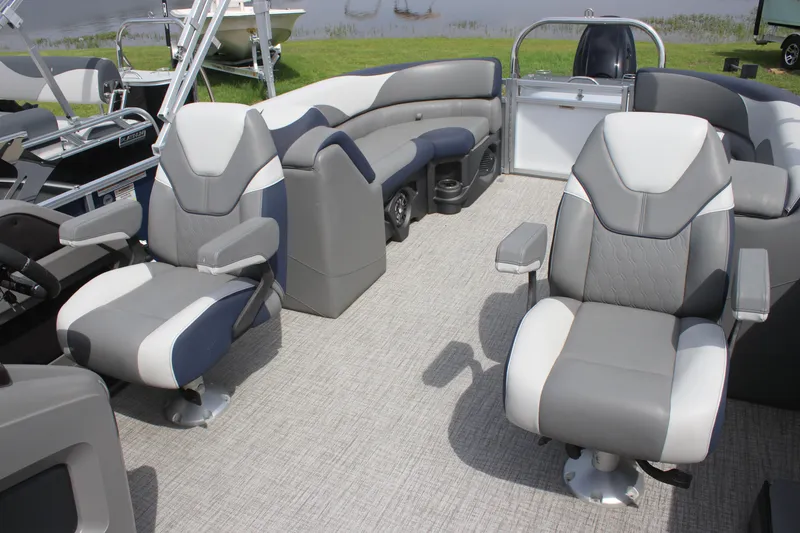 Slide: The Image of 2024 Avalon LSZ Quad Lounger interior with luxurious seating and modern design. - 1