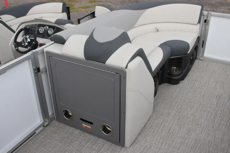Slide: The Image of 2025 Avalon LSZ Quad Lounger interior with plush seating and modern dashboard. - 21