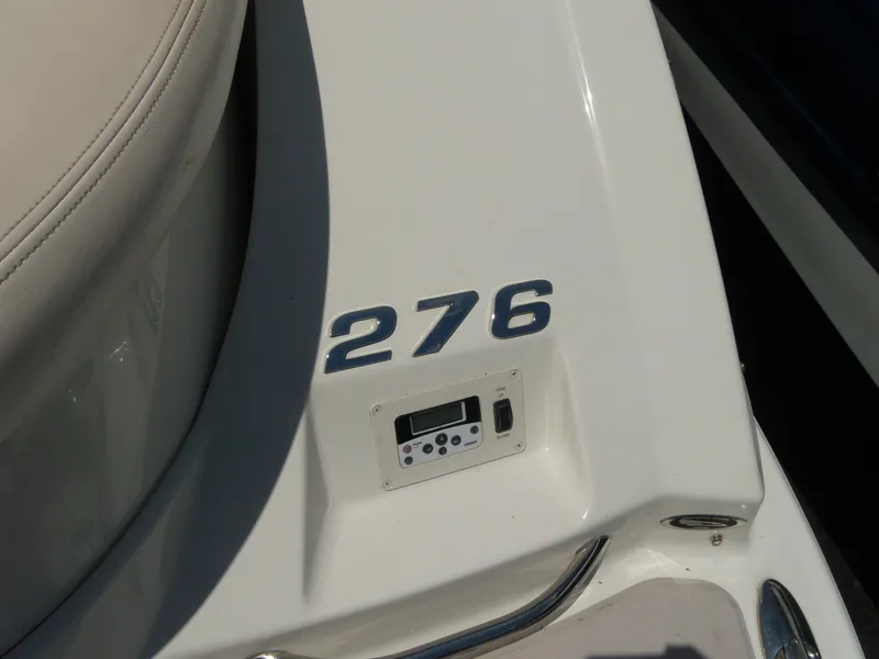 Slide: The Image of 2008 Chaparral SSX 276 boat detail with control panel and model number. - 5