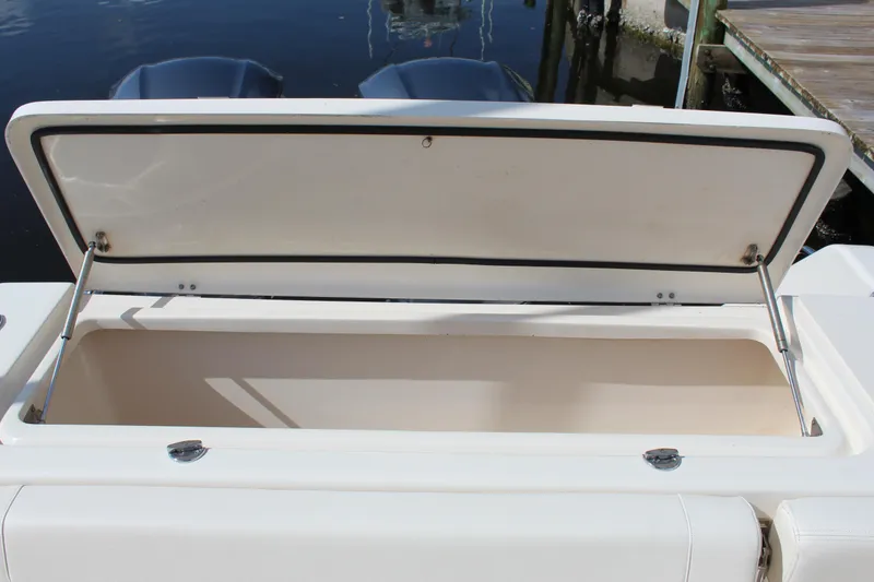 Slide: The Image of Open storage compartment on 2018 Grady-White Canyon 306 boat. - 23
