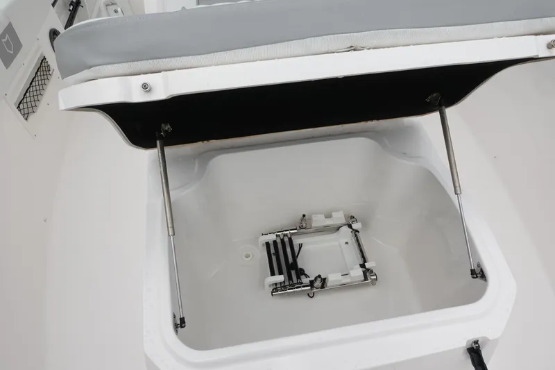 Slide: The Image of Open storage compartment on 2024 Sea Fox 268 Commander boat. - 24