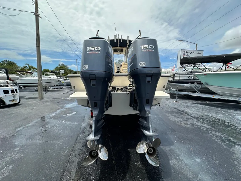 Slide: The Image of Parker 2500 Special Edition 2011 boat with twin 150 horsepower outboard motors. - 6