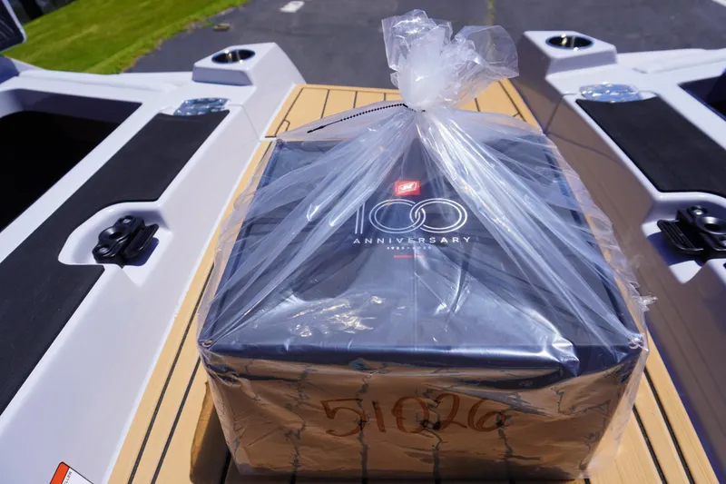 Slide: The Image of 2025 Nautique Super Air Nautique G21 with anniversary package on deck. - 15