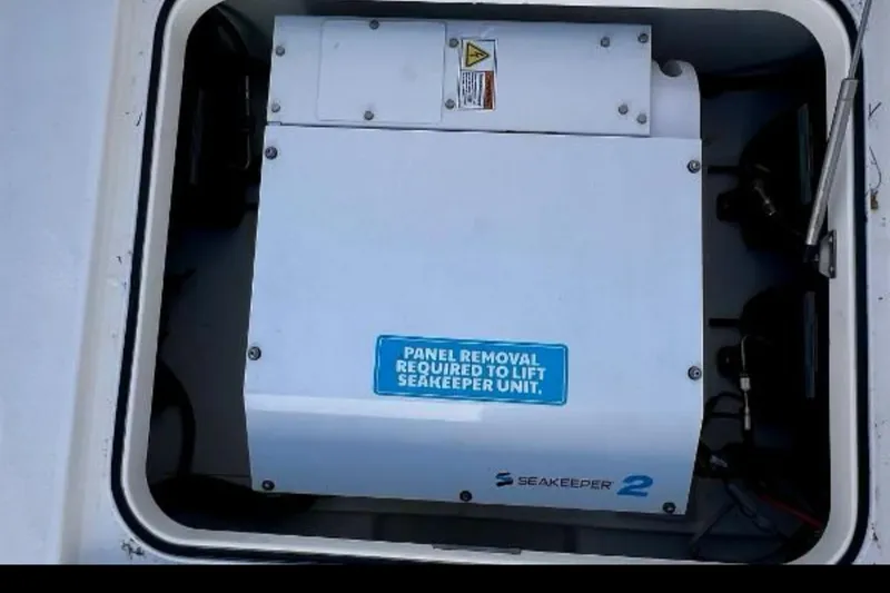 Slide: The Image of Seakeeper 2 unit in 2022 Caymas 341 CC boat compartment. - 46