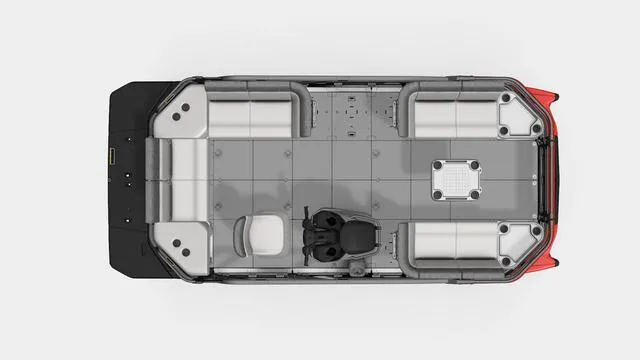 Slide: The Image of Top view of 2024 Sea-Doo Switch® Cruise 18, showcasing spacious deck layout. - 4