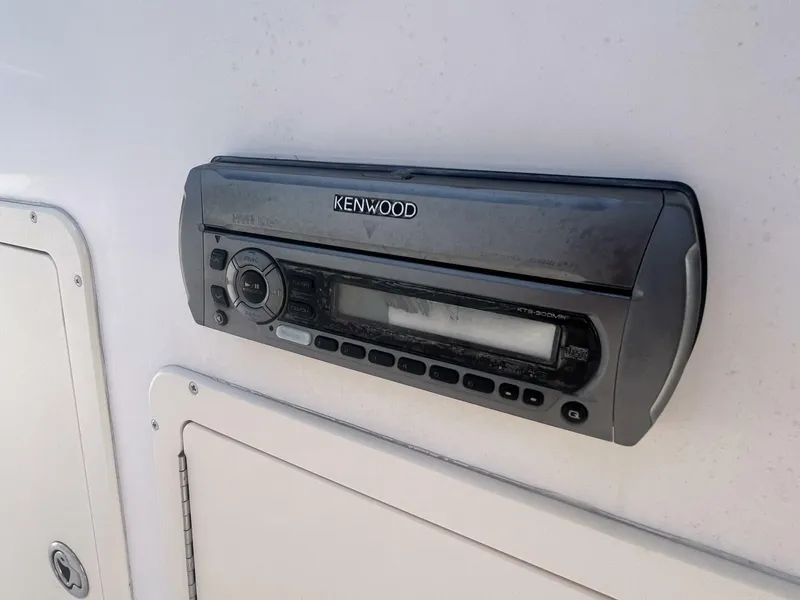 Slide: The Image of Kenwood stereo system on 2008 Grady-White 225 Tournament boat. - 15