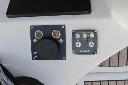 Slide: The Image of Control panel on 2024 Jeanneau Sun Odyssey 410 sailboat deck. - 29