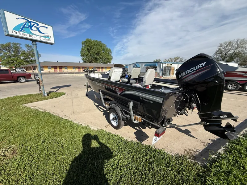 Slide: The Image of 2012 Crestliner Kodiak 16 boat with Mercury engine at Premier Boating Center. - 3