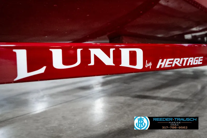 Slide: The Image of Red Lund 1650 ANG SS boat trailer with Heritage branding, 2021 model. - 44