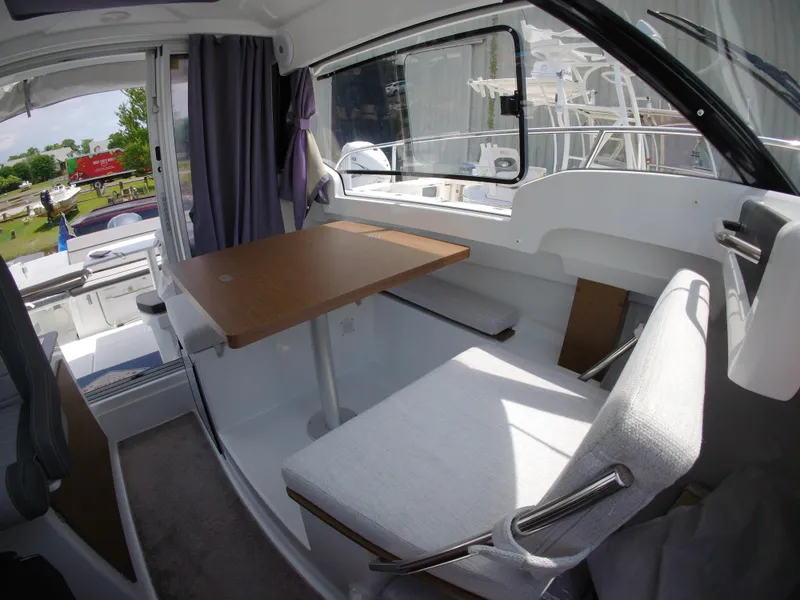 Slide: The Image of Yamaha display showing trip data on a 2022 Jeanneau NC 695 Series 2 boat. - 8