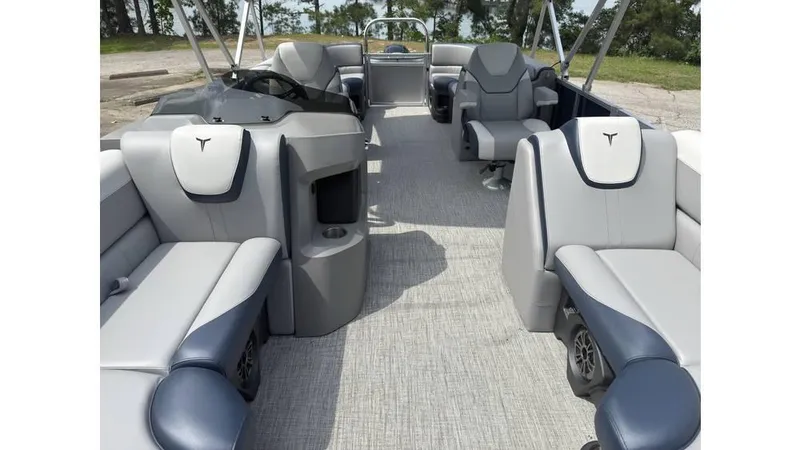 Slide: The Image of 2025 Tahoe LTZ Quad Lounger 23 interior with luxurious seating and modern design. - 8
