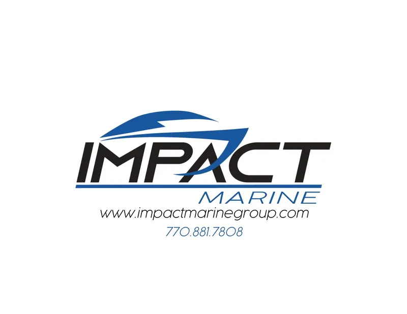 Slide: The Image of Logo of Impact Marine with website and contact number. - 25