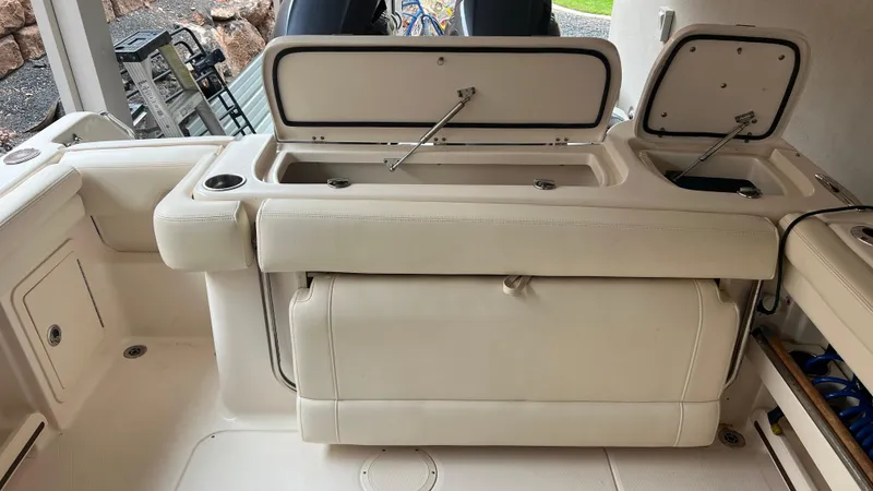 Slide: The Image of Interior of Grady-White Freedom 275 boat, 2021 model. - 24