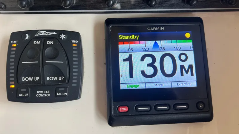 Slide: The Image of Garmin display and controls on Grady-White Freedom 275, 2021. - 36