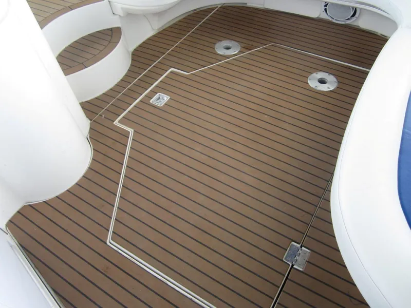 Slide: The Image of Teak deck of 2000 Cruisers Yachts 4270 Express, featuring sleek design and durable finish. - 13