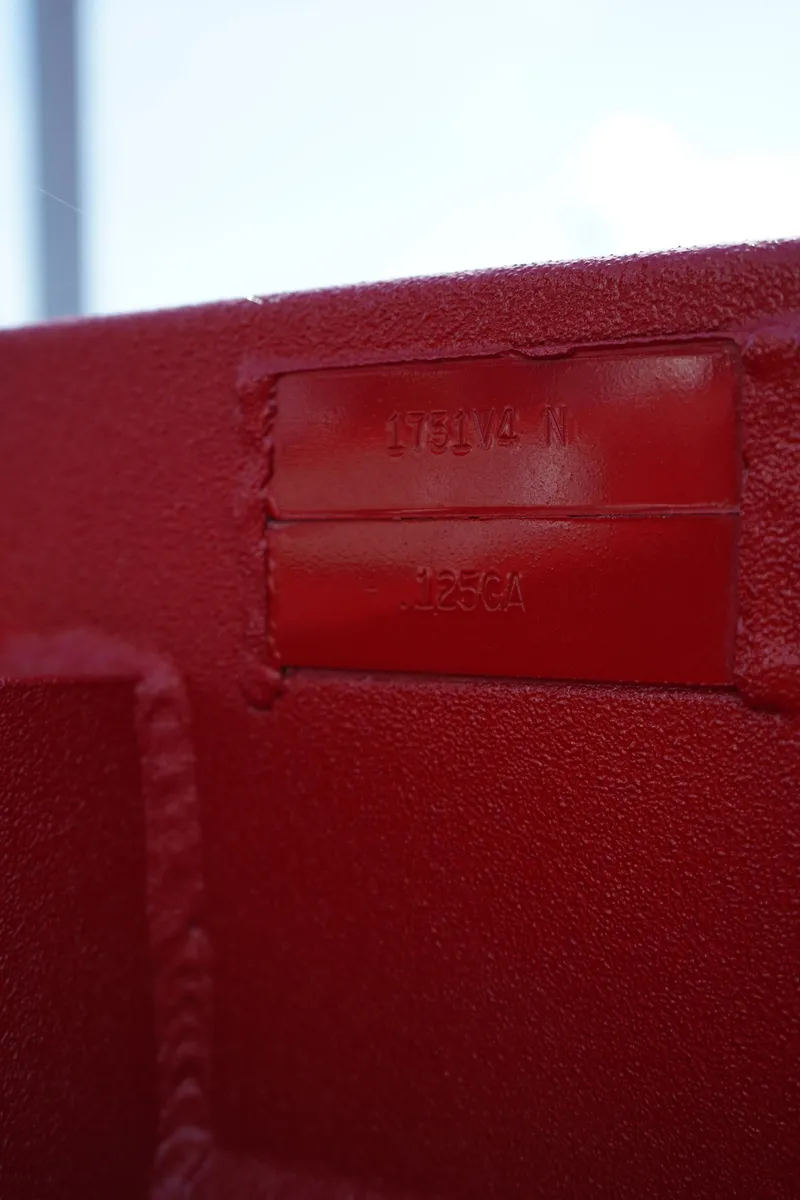 Slide: The Image of Red Excel 1751 V4 2024 model with embossed serial number on surface. - 20