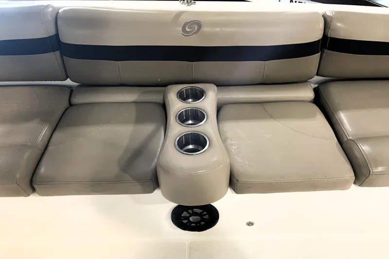 Slide: The Image of Dashboard of 2022 Hurricane SunDeck Sport 201 OB with Simrad display and gauges. - 22