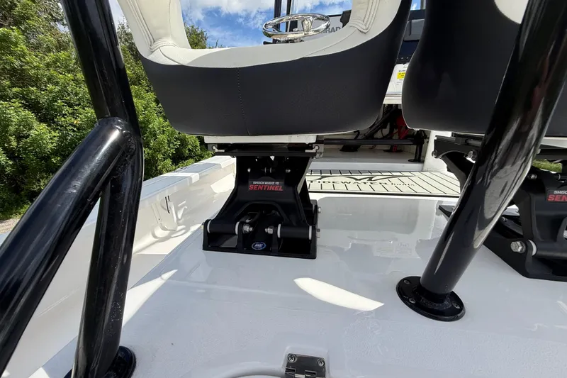 Slide: The Image of 2025 Tidewater 25 TPC Raptor boat interior with Shockwave Sentinel seat mounts. - 38