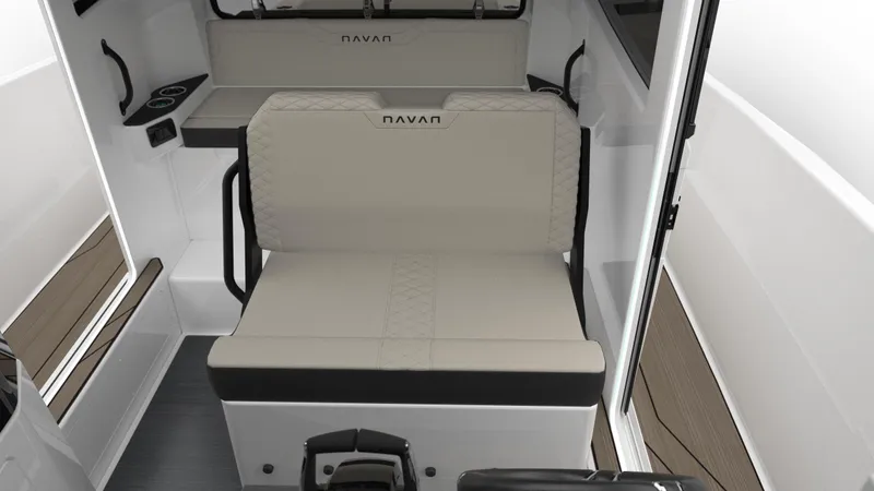 Slide: The Image of 2025 Navan C30 interior with beige seating and modern design. - 33