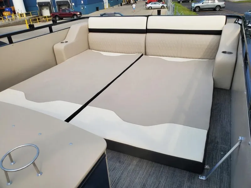 Slide: The Image of 2024 Avalon Catalina Entertainer Funship with spacious seating and modern design. - 13