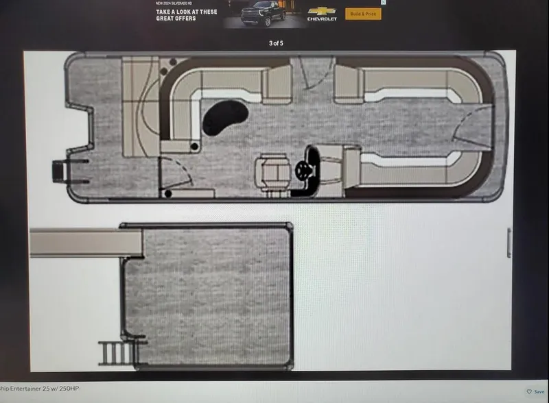 Slide: The Image of Floor plan of 2024 Avalon Catalina Entertainer Funship, showcasing seating and layout design. - 21