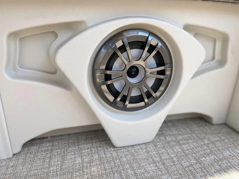 Slide: The Image of 2024 Avalon Cruise or Fish boat speaker with sleek design and modern finish. - 9