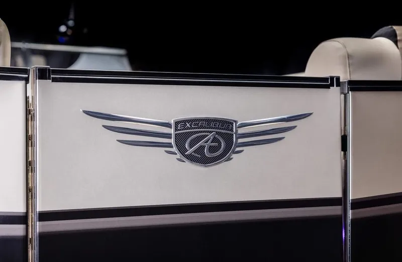 Slide: The Image of 2024 Avalon Excalibur LTD Elite Windshield with sleek emblem design. - 13