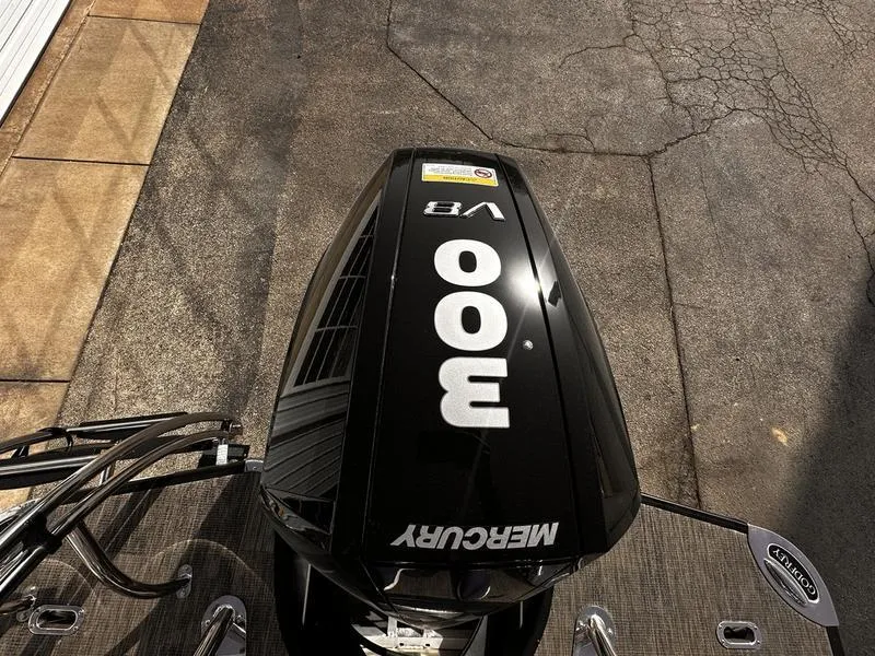 Slide: The Image of Mercury 300 V8 engine on 2025 Godfrey Monaco 255 DFL iMPACT boat. - 4