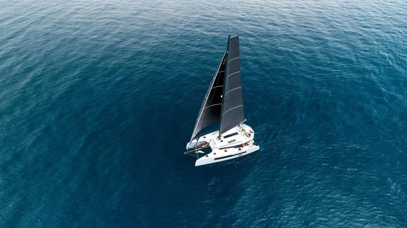 Slide: The Image of Aerial view of 2026 McConaghy MC55 sailing on open blue ocean. - 5